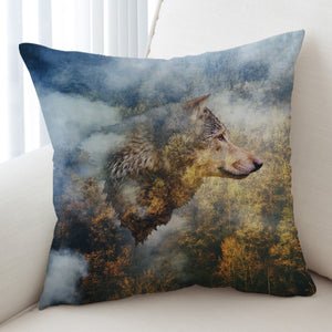 Cozy Forest Wolf  SWKD3689 Cushion Cover