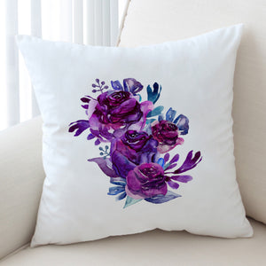 Gradient Blue&Purple Roses SWKD3691 Cushion Cover