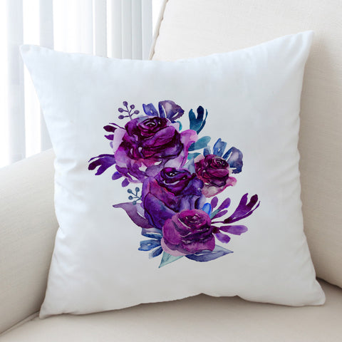 Image of Gradient Blue&Purple Roses SWKD3691 Cushion Cover