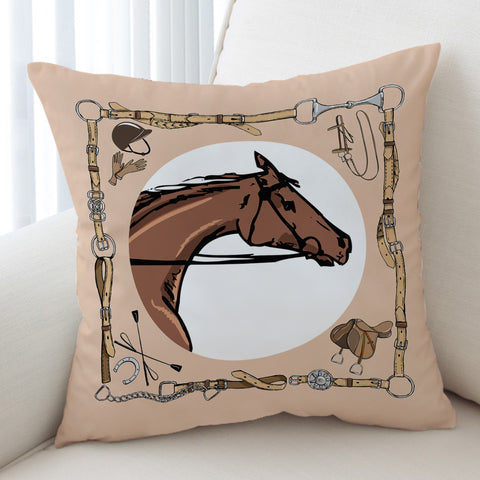 Image of Riding Horse Draw  SWLM3699 Cushion Cover