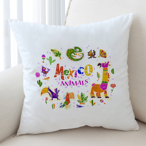 Image of Mexico Cartoon Animals SWKD3747 Cushion Cover