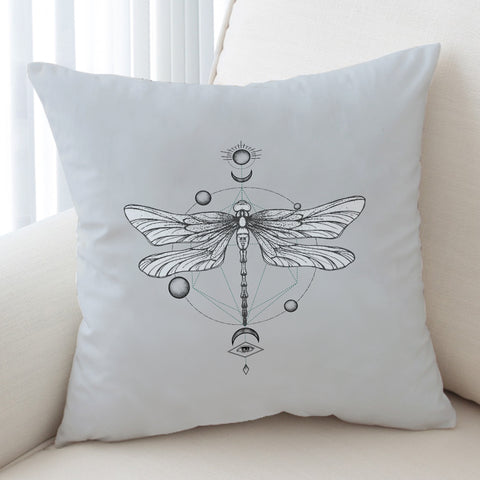 Image of Sun-Moon Butterfly Sketch Line SWKD3752 Cushion Cover