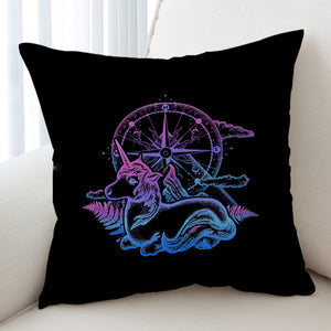 Gradient Unicorn & Compass Sketch SWKD3814 Cushion Cover