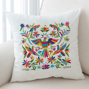 Colorful Bird Art  SWKD3822 Cushion Cover