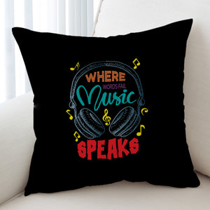 Where Music Speak - Headphone  SWKD3823 Cushion Cover