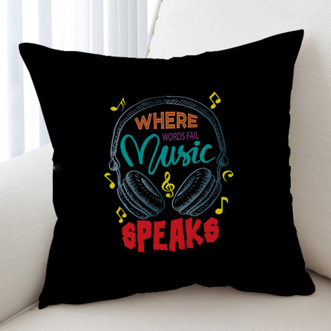 Image of Where Music Speak - Headphone  SWKD3823 Cushion Cover