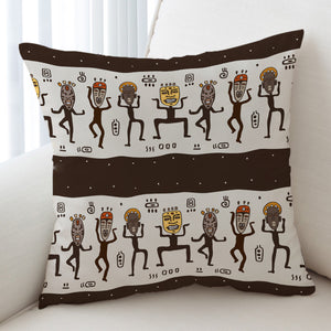 Ancient Human Dance SWKD3857 Cushion Cover