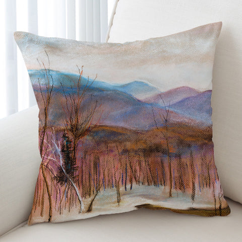 Image of Cozy Landscape Watercolor SWKD3864 Cushion Cover