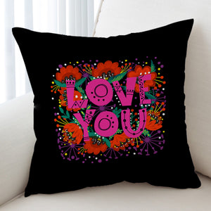 Love You Typographic SWKD3871 Cushion Cover