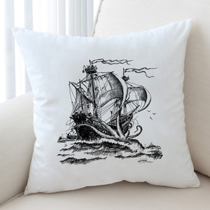 Pirate Ship On Ocean SWKD3873 Cushion Cover