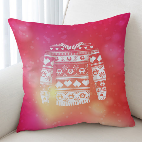 Image of Aztec Stripes Sweatshirt Pink Theme SWKD3925 Cushion Cover