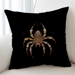 Brown Mandala Spider SWKD4104 Cushion Cover