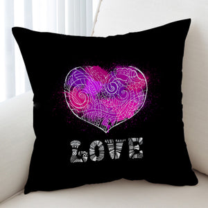 Heart Love Mandala Pattern SWKD4117 Cushion Cover