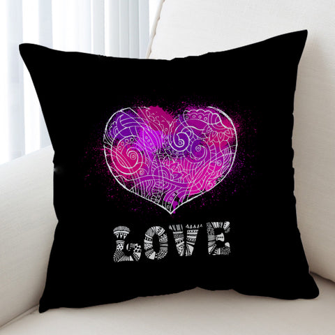 Image of Heart Love Mandala Pattern SWKD4117 Cushion Cover