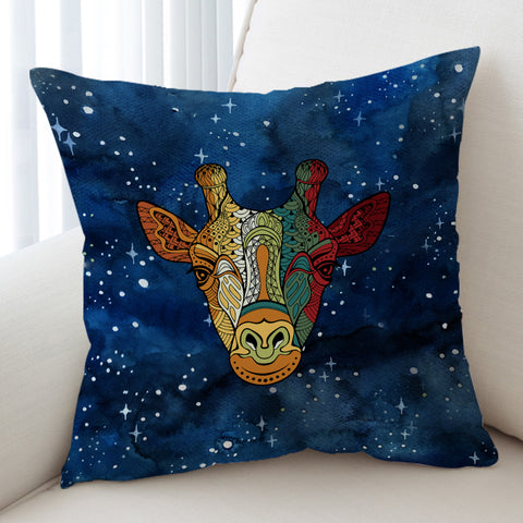 Image of Mandala Giraffe Galaxy Theme SWKD4118 Cushion Cover