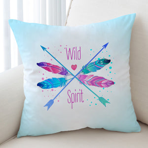 Gradient Pink & Blue Arrows - Wild & Spirit SWKD4120 Cushion Cover