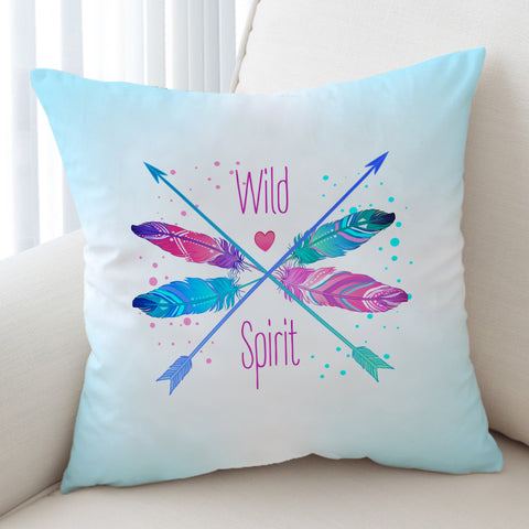 Image of Gradient Pink & Blue Arrows - Wild & Spirit SWKD4120 Cushion Cover