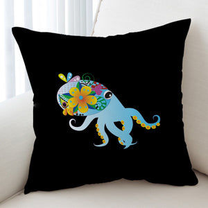 Cute Cartoon Floral Octopus SWKD4217 Cushion Cover