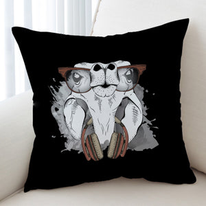 Music Glasses White Parrot SWKD4223 Cushion Cover