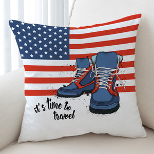 USA It's Time To Travel SWKD4238 Cushion Cover