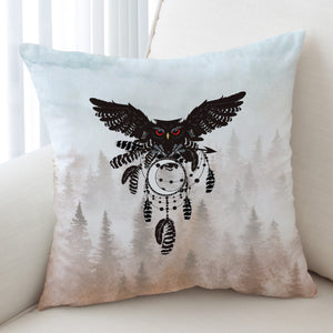 Dark Owl Dream Catcher Forest SWKD4241 Cushion Cover