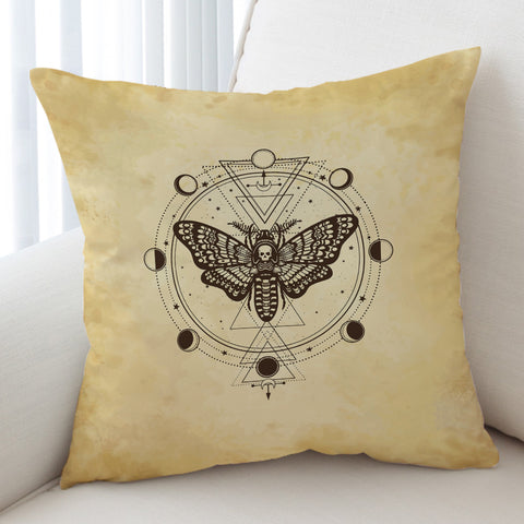 Image of Old School Skull Butterfly Zodiac SWKD4245 Cushion Cover