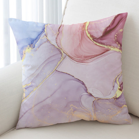 Image of Splash Golden Salmon Pastel SWKD4278 Cushion Cover