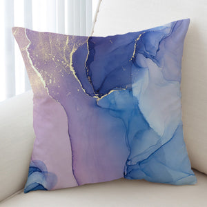 Splash Golden Blue & Purple Indigo SWKD4280 Cushion Cover