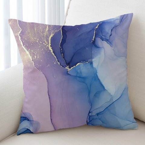 Image of Splash Golden Blue & Purple Indigo SWKD4280 Cushion Cover