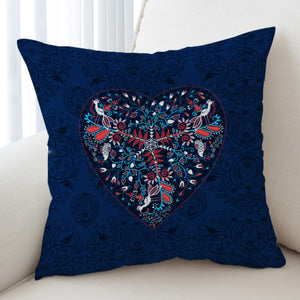 Vintage Mandala Heart Pattern SWKD4290 Cushion Cover