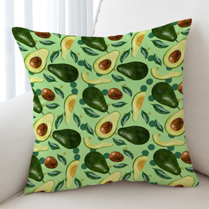 Avocado Monogram Green Theme SWKD4294 Cushion Cover