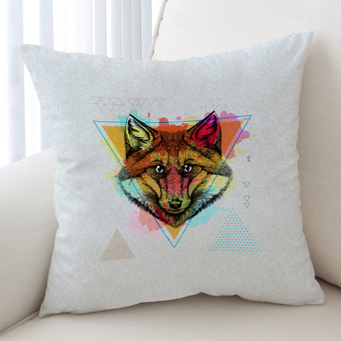 Image of Splash Multicolor Wolf Black Work SWKD4298 Cushion Cover