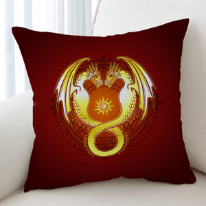 Facing Yellow Europe Dragonfly Fire Theme SWKD4305 Cushion Cover