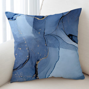 Golden Splash Shade Of Navy SWKD4309 Cushion Cover