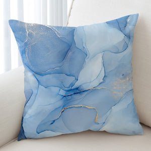 Golden Splash Shade Of Blue SWKD4310 Cushion Cover