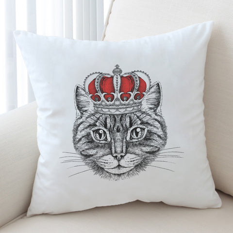 Image of Royal King Crown Cat SWKD4321 Cushion Cover