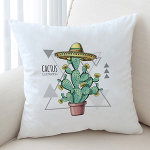 Westside Cartoon Cactus Triangle Illustration SWKD4324 Cushion Cover