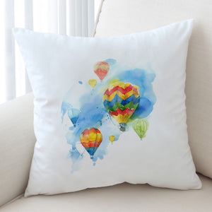 Colorful Ballon Watercolor Painting SWKD4330 Cushion Cover