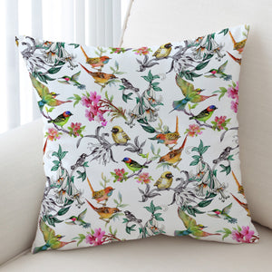 Multi Birds On Branchs SWKD4441 Cushion Cover