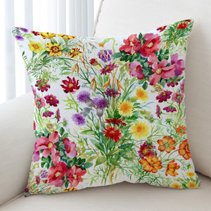 Colorful Multi Flowers SWKD4443 Cushion Cover