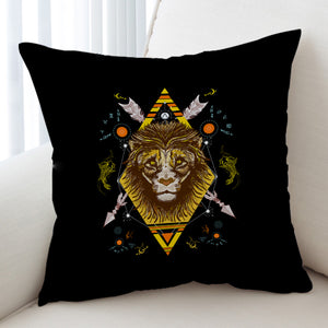 Vintage Lion Arrows Aztec Illustration SWKD4447 Cushion Cover
