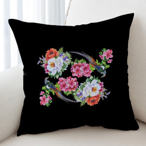 Twin Flowers & Birds SWKD4449 Cushion Cover