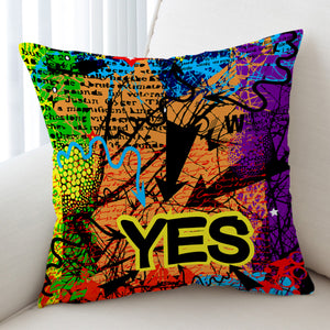 YES Colorful Vintage Destressed Pattern SWKD4488 Cushion Cover