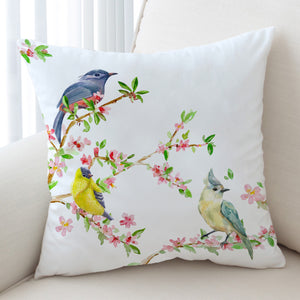 Birds On Blossom Branchs SWKD4492 Cushion Cover