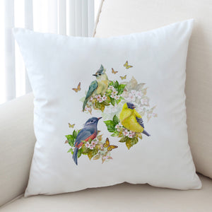 Sunbirds, Butterflies And Flowers SWKD4493 Cushion Cover