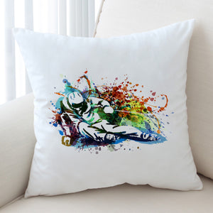 Colorful Spray Skiing SWKD4498 Cushion Cover