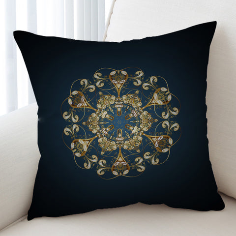 Image of Royal Mandala Navy Theme SWKD4501 Cushion Cover