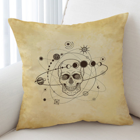 Image of Retro Skull Galaxy Sketch SWKD4524 Cushion Cover