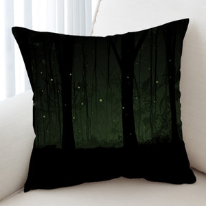Night Palm Trees Forest Green Light SWKD4531 Cushion Cover