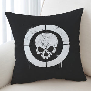 B&W Military Skull Spray SWKD4534 Cushion Cover